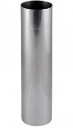 Rauchrohr Rauchrohr Kaminrohr 0,6mm Silber feueraluminiert - 50cm 120mm