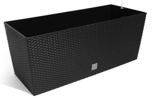 Blumentopf Blumenkasten Rattan 800 anthrazit