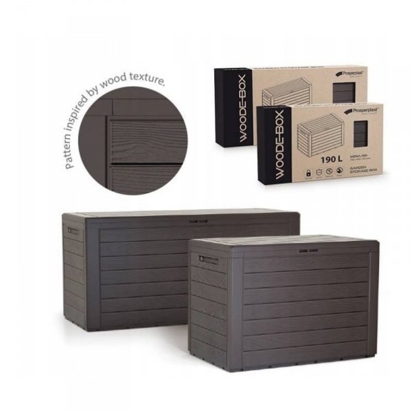 Gartenbox Auflagenbox Woodebox 140L Anthrazit