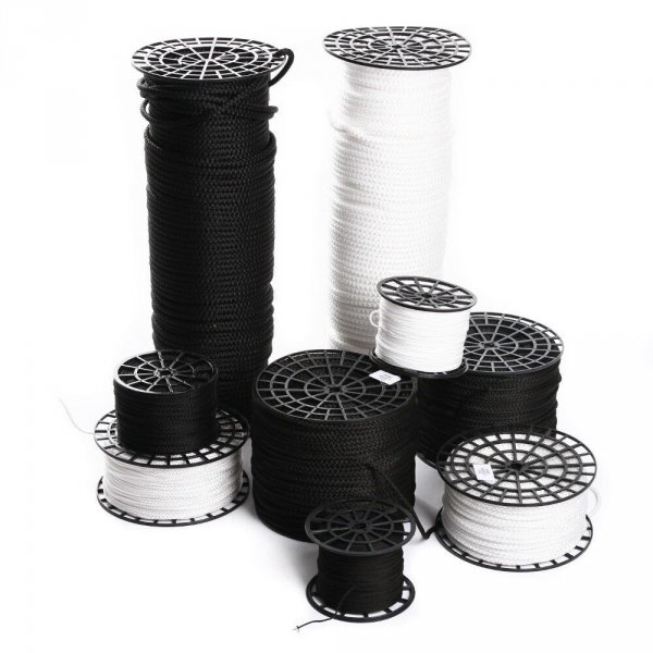 Schnur Band Flechtschnur Flechtkordel Kordel Polyester Basteln Seil - 40m 8mm Weiß