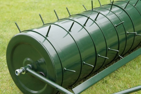 Aerator Arefizierer Rasenlüfter für Walze 102cm 5-teilig grün