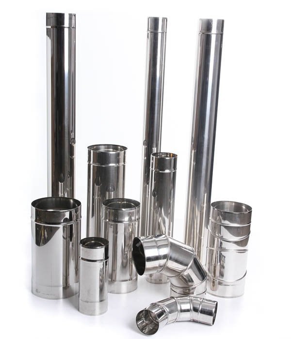 Edelstahl Ofenknie Bogen 0-90° Knie 110mm