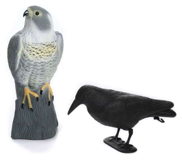 3x Taubenschreck Vogelscheuche Taubenabwehr Vogelabwehr - stehende Krähe