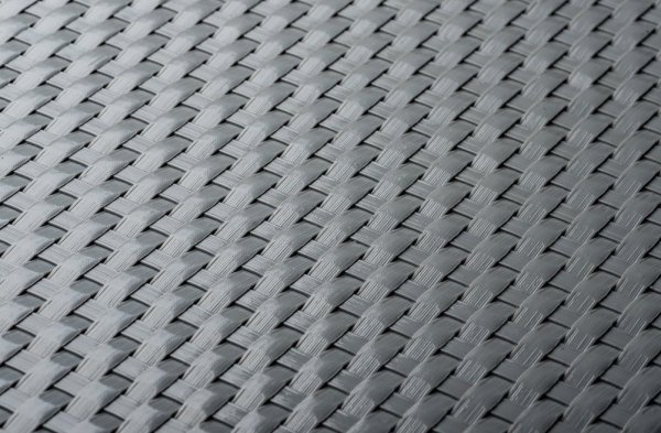 Sichtschutzmatte Balkonblende Balkonverkleidung Zaunblende Rattan - 110 cm Grau