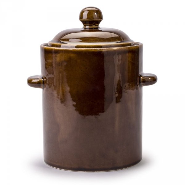 Gärtopf Sauerkrauttopf Keramikfass Einlegetopf Gurkentopf 2,5L