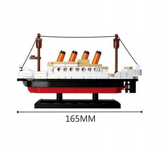 Klemmbausteine Spielbausteine Bausteine Schiff Bausatz - Ausflugsschiff Titanic Mini G068878 