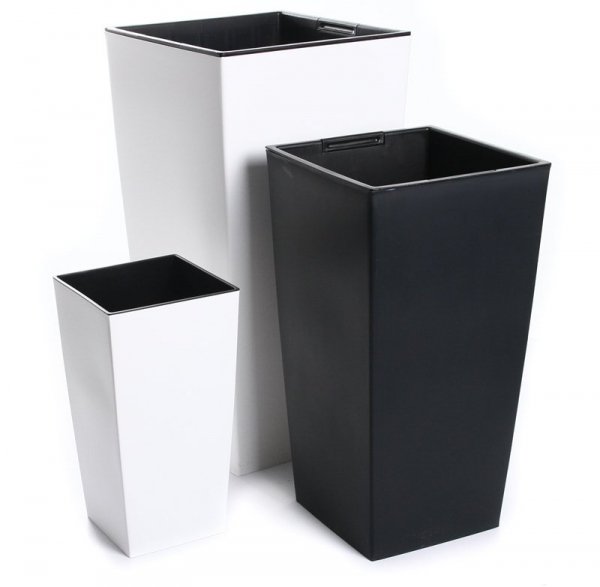 Blumentopf Blumenkübel Pflanztopf Pflanzkübel Einsatz -  Furu Square 66cm Weiß