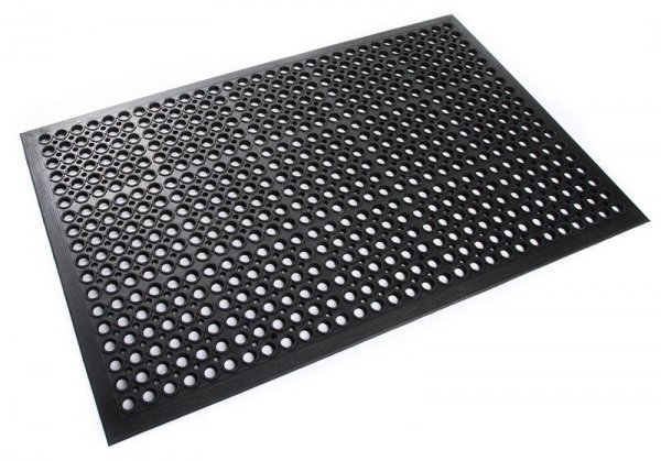 Gummimatte Schmutzfangmatte Ringmatte Wabenmatten -  40x60cm mit Rand