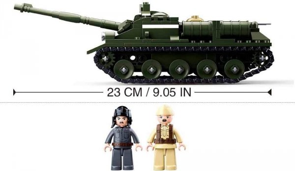 Klemmbausteine Spielbausteine Militär Army Soldaten Bausatz - Panzer Selbstfahrlafette SU-85 Tank  G119866 