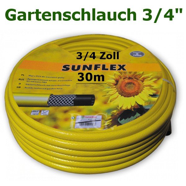 Gartenschlauch Sunflex 3/4&quot; 30 Meter Lang