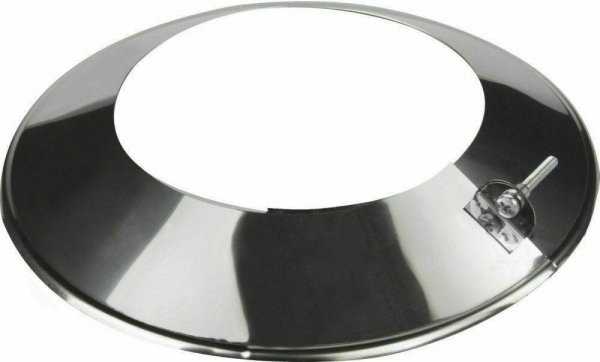 Edelstahl Schornstein Kamin - Abdeckrosette 160mm