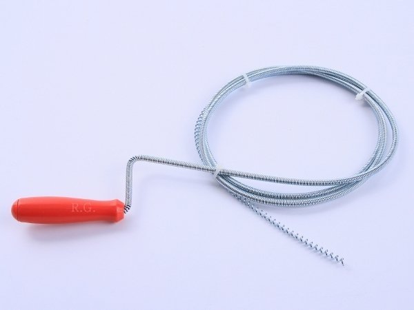 Rohrreinigungswelle Rohrreinigungs Spirale Abfluß Rohrreiniger 1,5m x 5mm Bürste