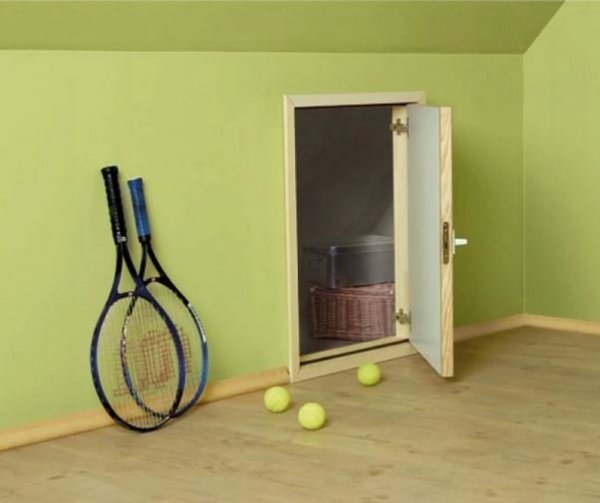 Kniestocktür Holz mit Wärmedämmung Abseitentür TERMO U=1,22 W/m2K - 70x70