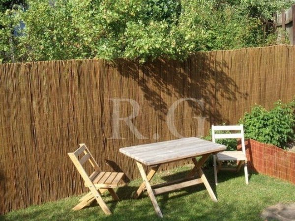 Weidenmatte Sichtschutz Rollzaun 60 cm x 500 cm