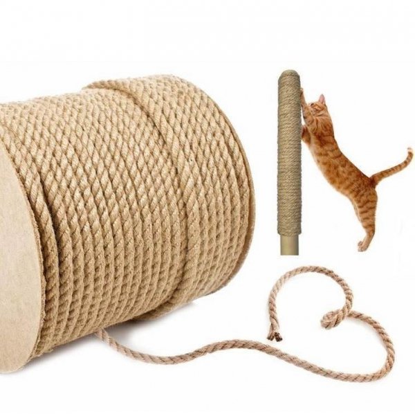 Sisalseil Kratzbaumseil Kratzbäume Natur Tau Sisal Schnur 8mm - 40m