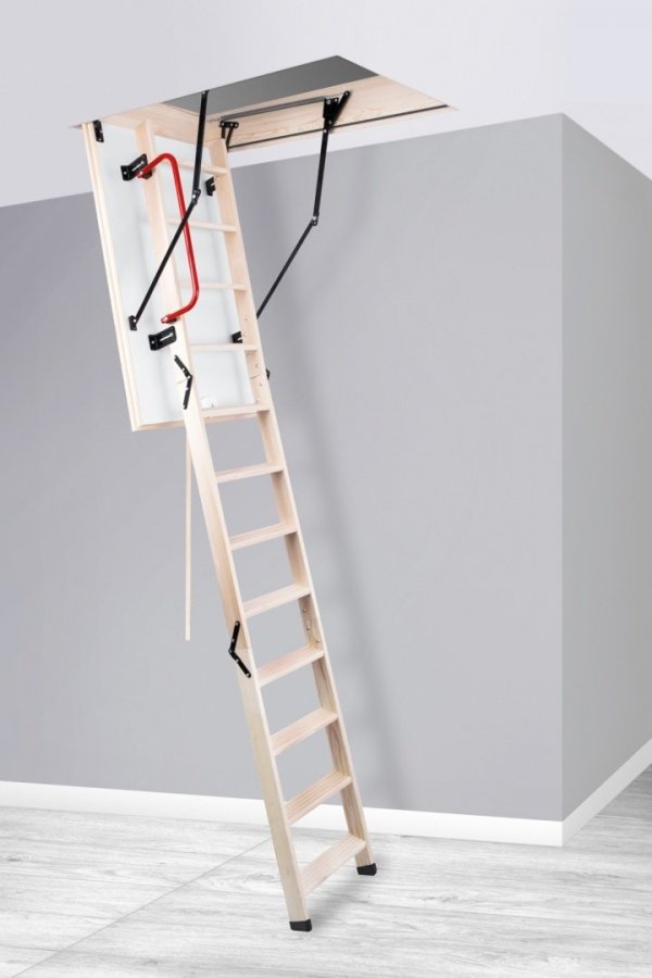Bodentreppe Speichertreppe Dachbodentreppe U=1,22 W/m2K Termo Holz - 140x70