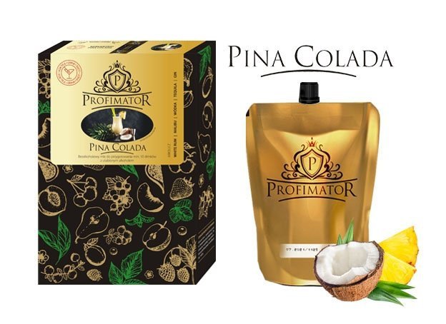 Bezalkoholowy koncentrat do przygotowywania napojów alkoholowych PINACOLADA box 9x300 ml