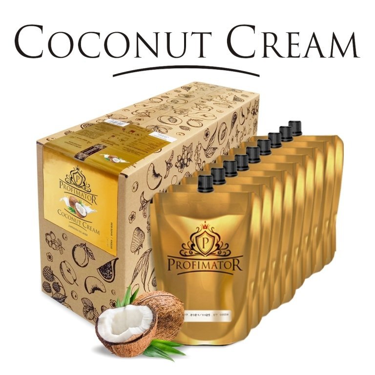 Bezalkoholowy koncentrat do przygotowywania napojów alkoholowych COCONUT CREAM box 9x300ml