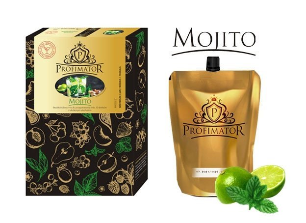 Bezalkoholowy koncentrat do przygotowywania napojów alkoholowych MOJITO box 9x300 ml