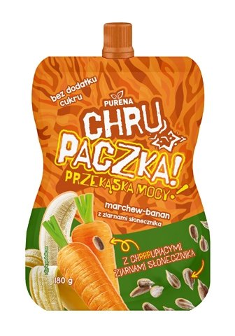 Chrupaczka marchew-banan ze słonecznikiem 180g