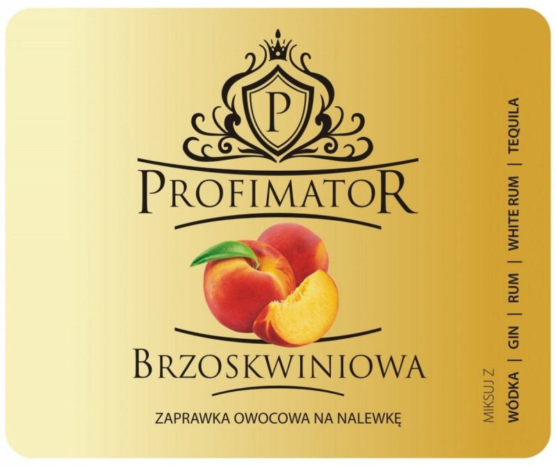 Bezalkoholowy koncentrat do przygotowywania napojów alkoholowych BRZOSKWINIA 300ml
