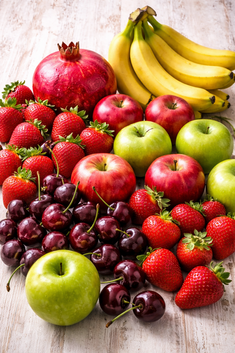 Smoothie czerwone owocowe jabłko banan truskawka wiśnia + sok granat NFC 3 L