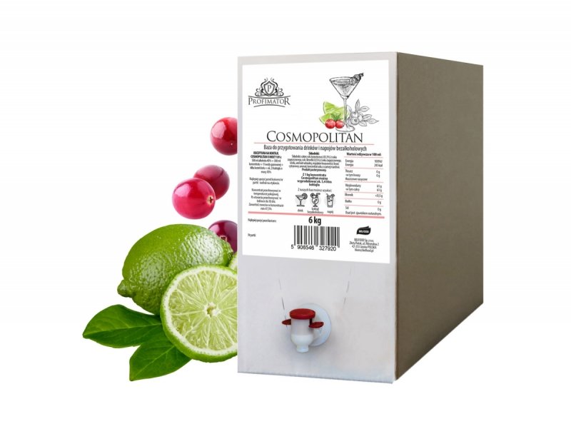 Baza do drinków i bezalkoholowych koktajli COSMOPOLITAN box 6kg