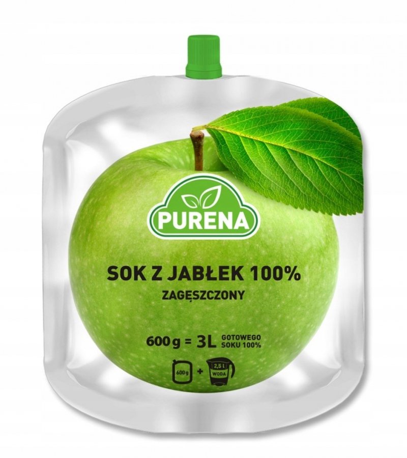 Sok jabłkowy 100% zagęszczony 600g x 4sztuki