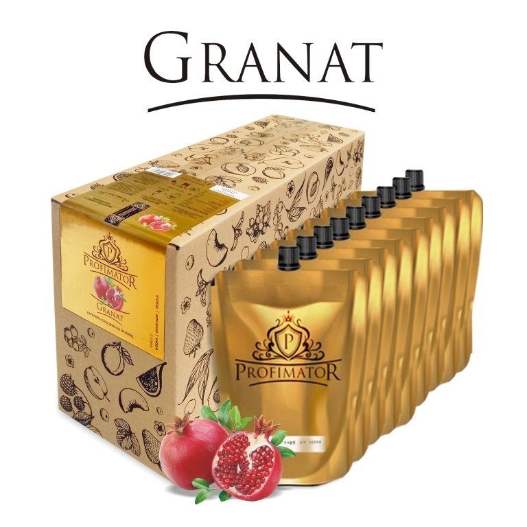 Bezalkoholowy koncentrat do przygotowywania napojów alkoholowych GRANAT box 9x300ml