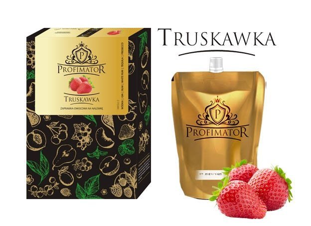 Bezalkoholowy koncentrat do przygotowywania napojów alkoholowych TRUSKAWKA box 9x300ml