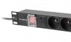 Lanberg Listwa zasilająca Rack PDU  19  1U 16A 7X 230V PL 2m czarna