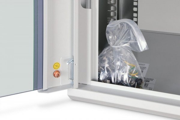 Digitus Szafa sieciowa wisząca Dynamic 19" 9U rack 474x600x450mm, drzwi szyba, szara, niezłożona, 60kg