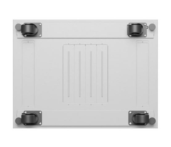 Lanberg Szafa stojąca rack 19&#039;&#039; 22U 600x800 szara drzwi szklane LCD flack pack
