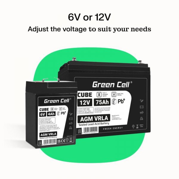 Green Cell Akumulator AGM VRLA 12V 90Ah IP54