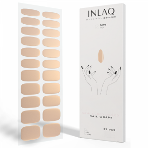 INLAQ Naklejki na Paznokcie Hybrydowe Nude 22 szt.