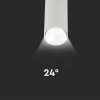 Oprawa Szynosystem 3F V-TAC 15W LED SAMSUNG CHIP CRI90+ Biała VT-415 3000K 1500lm 5 Lat Gwarancji