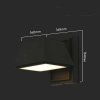 Kinkiet Ścienny V-TAC 14W LED Czarny Góra Dół IP65 VT-1192 3000K 1950lm