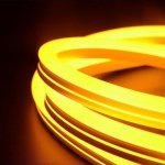 Neon flex LED V-TAC 24V IP68 10mb cięcie co 5cm 6,5W/m IP68 VT-554 Kolor Żółty 260lm