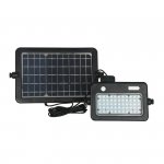 Projektor LED Solarny V-TAC 10W USB Czarny IP65 VT-788-10 4000K 1100lm 2 Lata Gwarancji