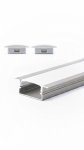 Profil LP-B wpuszczany 2m kpl. klosz zaślepki uchwyty 