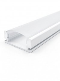 Profil LP-A prosty biały 2m kpl. klosz zaślepki uchwyty 