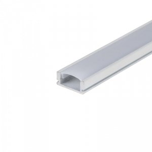 Profil do LED zestaw, ALU biały V-TAC 2mb klosz mleczny 17,4x7mm VT-8113-W 5 lat gwarancji