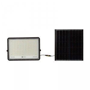 Projektor LED Solarny V-TAC 30W Pilot, AUTO, Timer, IP65 Czarny VT-240W 4000K 2600lm