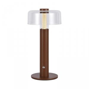 Lampka stołowa nocna V-TAC 1W LED 30cm ładowanie USB ściemnianie brązowa VT-1049 3000K 100lm