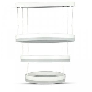 Oprawa Zwieszana LED V-TAC 82W Soft Light Chandelier Ściemnianie Biały VT-82-3 3000K 6500lm 3 Lata Gwarancji