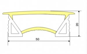 TUBA SILIKONOWA 50X20
