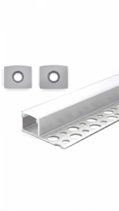 Profil do taśmy LED podtynkowy/ podpłytkowy 2m 