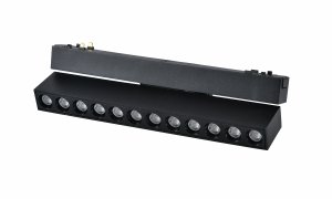 Lampa magnetyczna LED 12W 4000K szynowa liniowa czarna