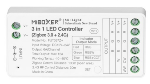 Kontroler Sterownik Taśm LED RGB FUT037Z+ Zigbee 3.0 Milight t 