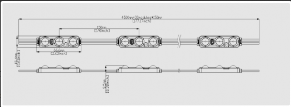 Moduł LED RGB CYFROWY 0,72W WS2811